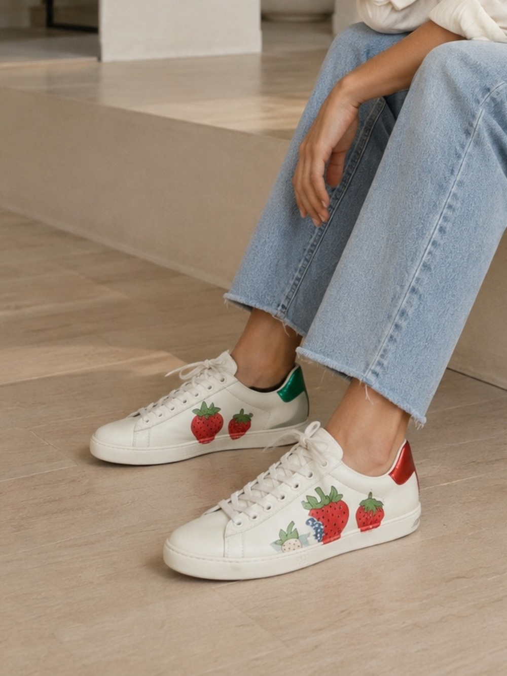 Gucci Ace strawberry sneakers